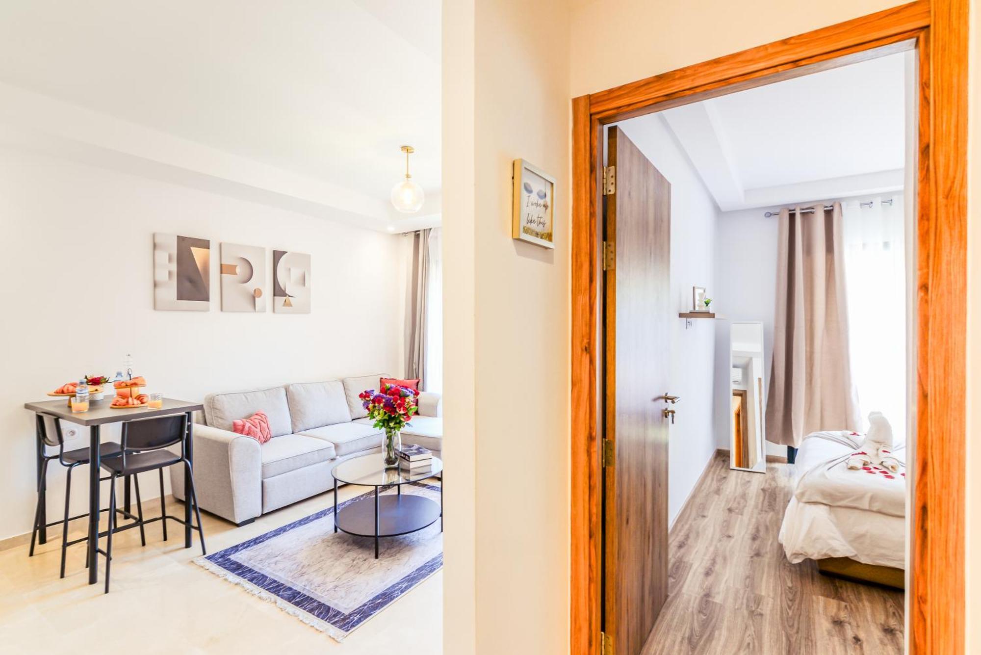 Apartamento Lina Cosy - Clim, Wifi, Jardin A 10min De L'aeroport