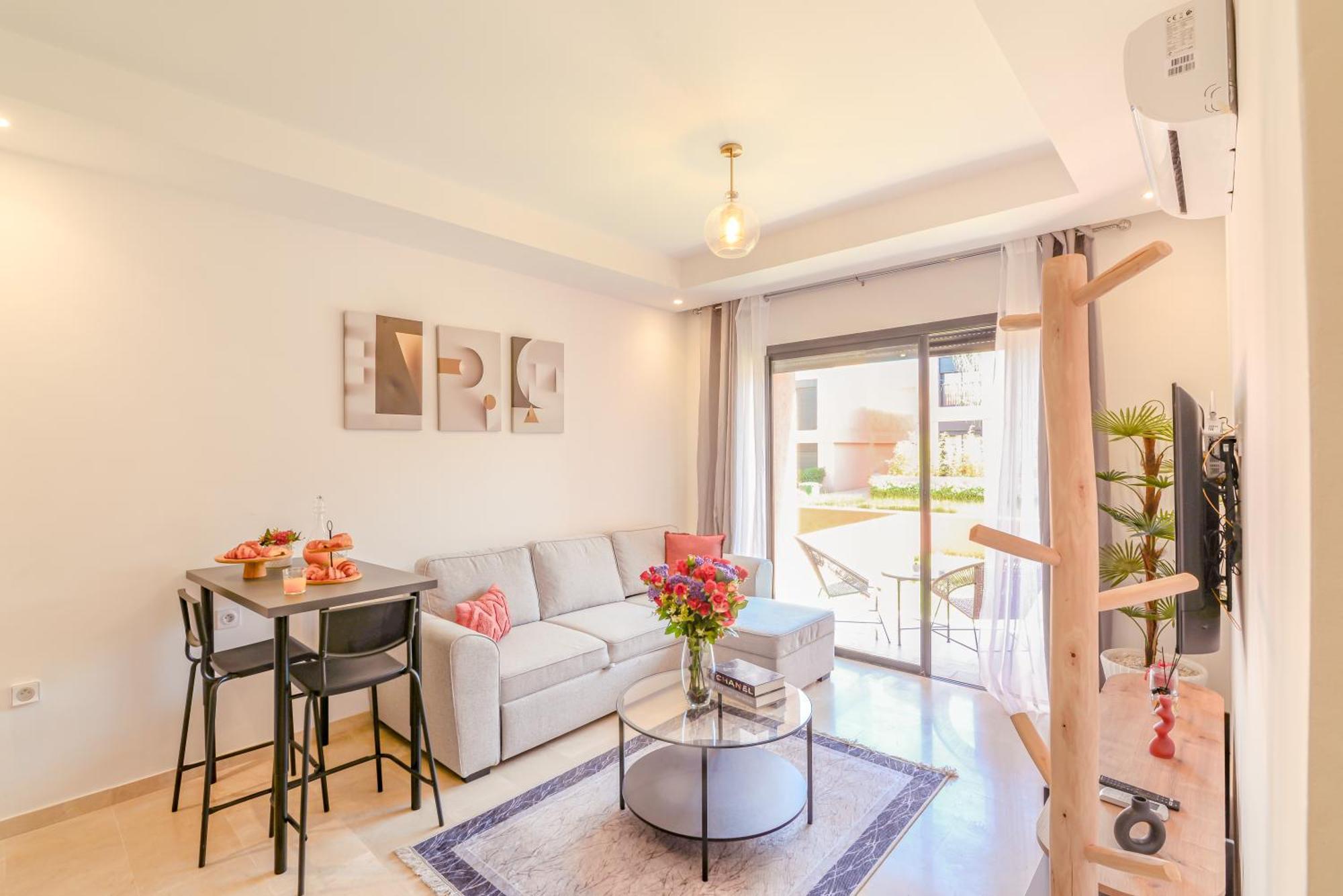 Apartamento Lina Cosy - Clim, Wifi, Jardin A 10min De L'aeroport