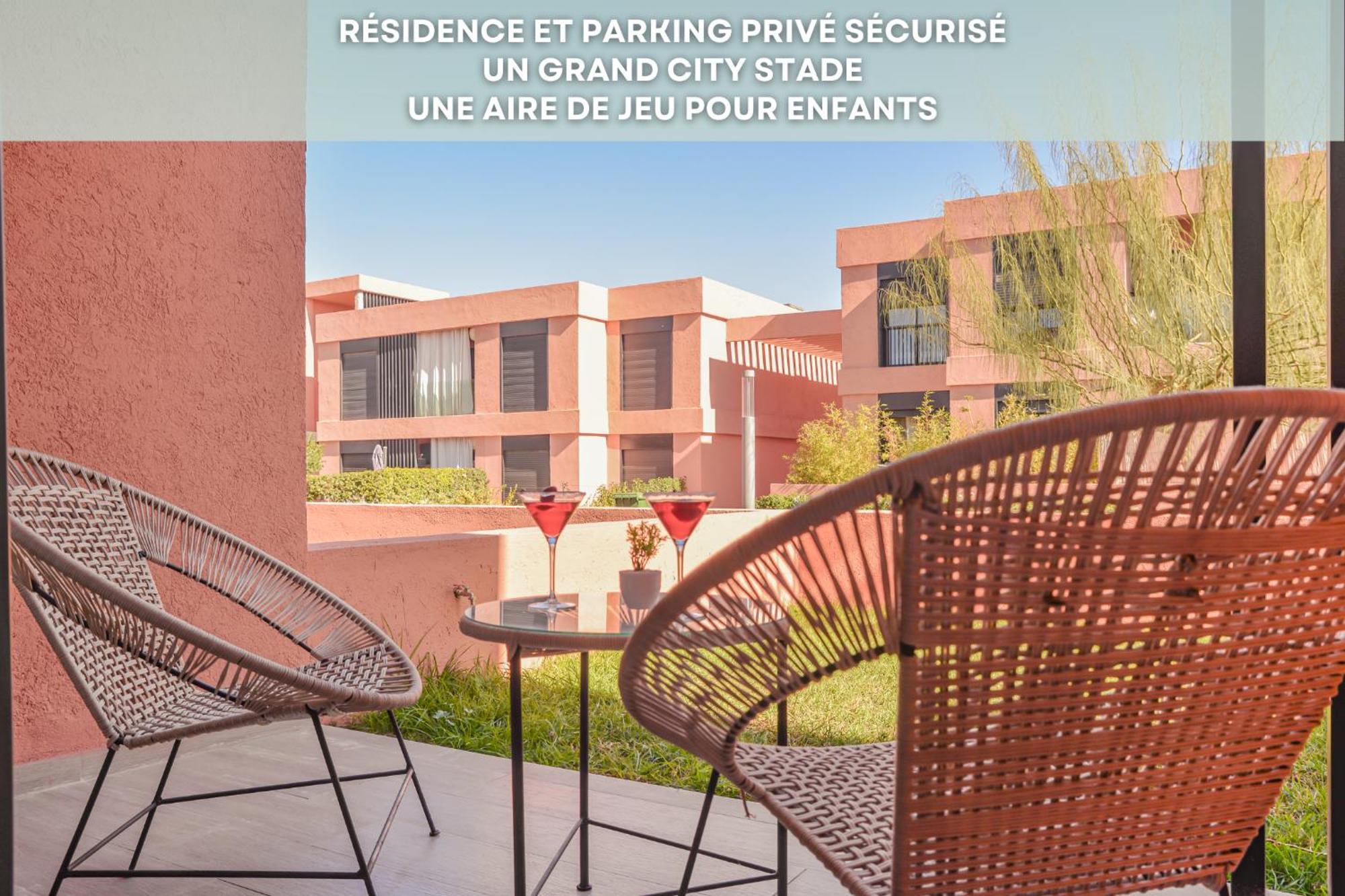 Lina Cosy - Clim, Wifi, Jardin A 10min De L'aeroport Apartamento Marrakesh